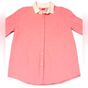 Brooks Brothers Mens Large Pink L/S Shirt Performance knit New With Tag’s
